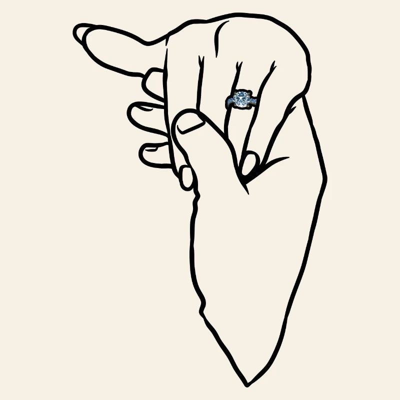 Engagement Wedding Ring Hand