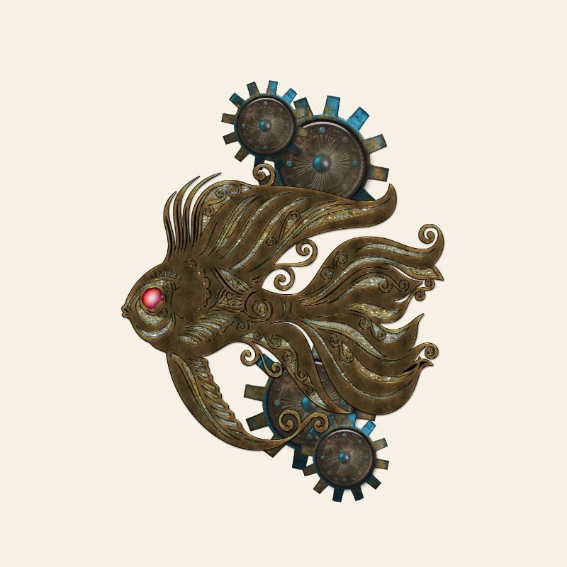 Wonderful steampunk fish.