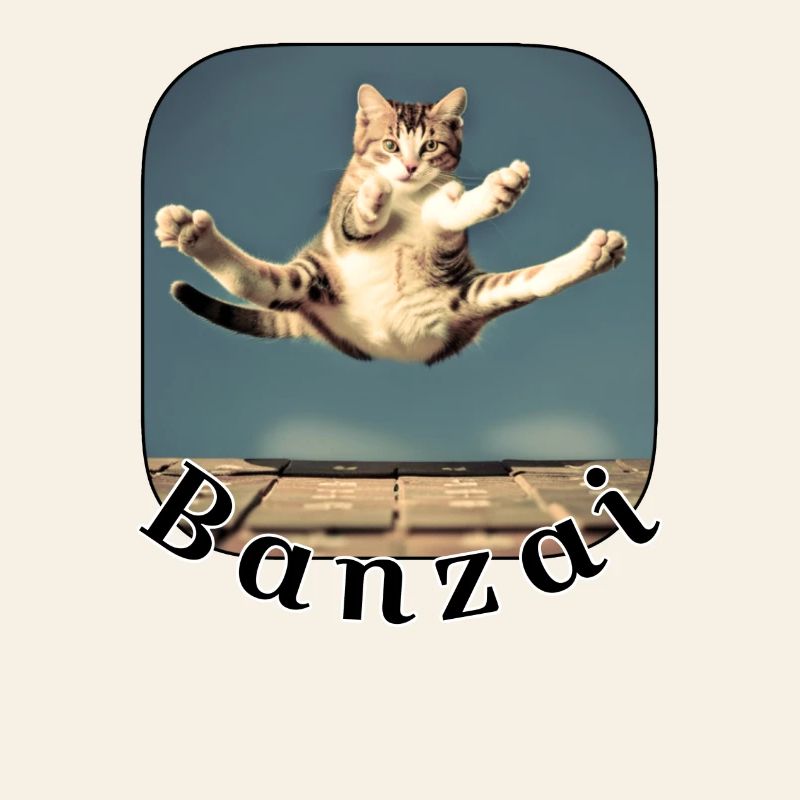 Chat sauteur sur le clavier