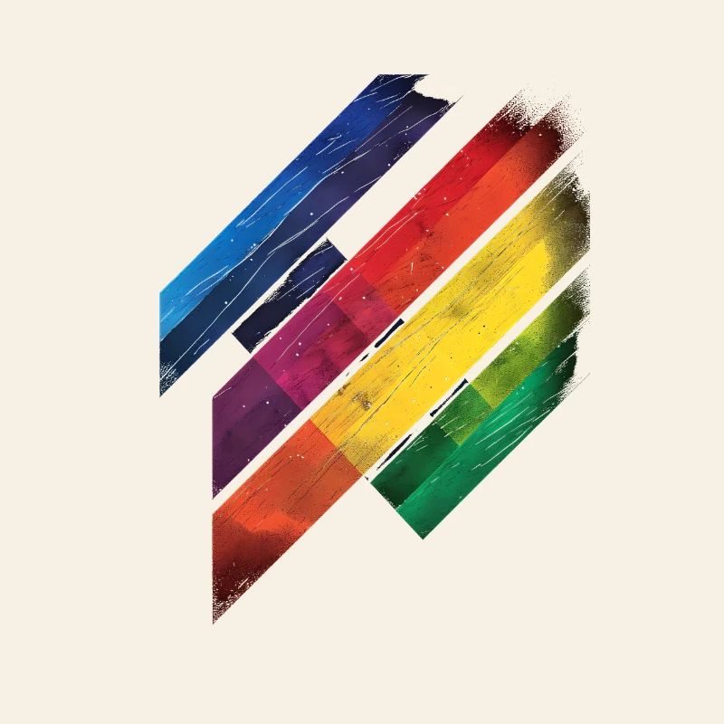 Abstraktes Regenbogen Pride Tornado Design - Lebendig