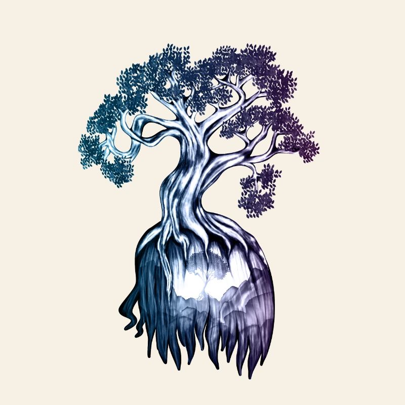 Symbolic Tree – Inner Strength Illustration