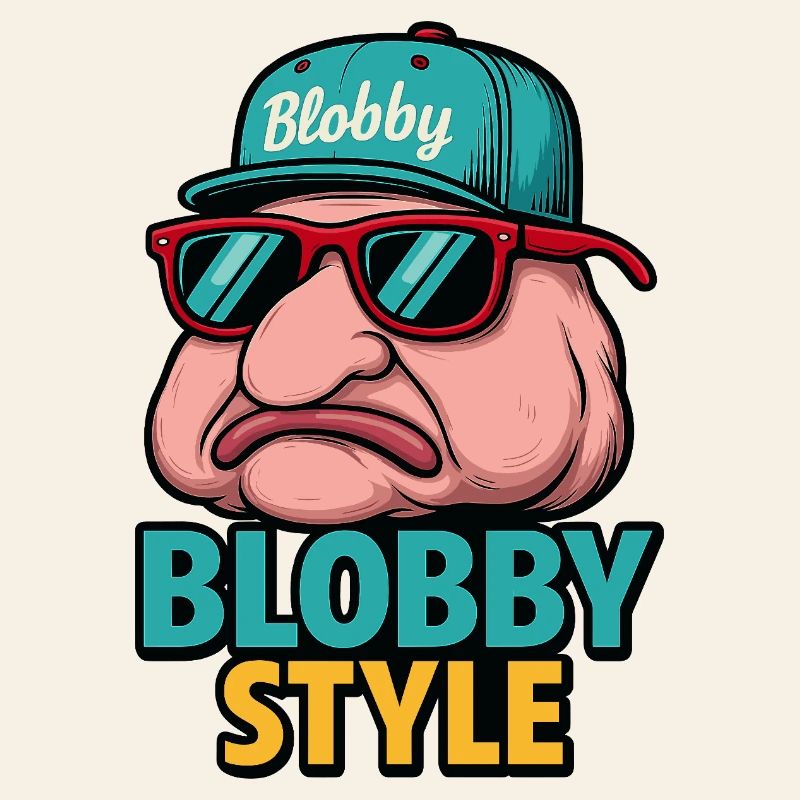 Blobby Style Cartoon Tee