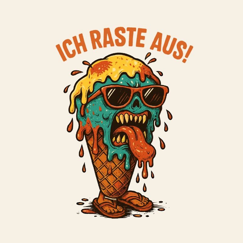 Schmelzendes Eisgesicht