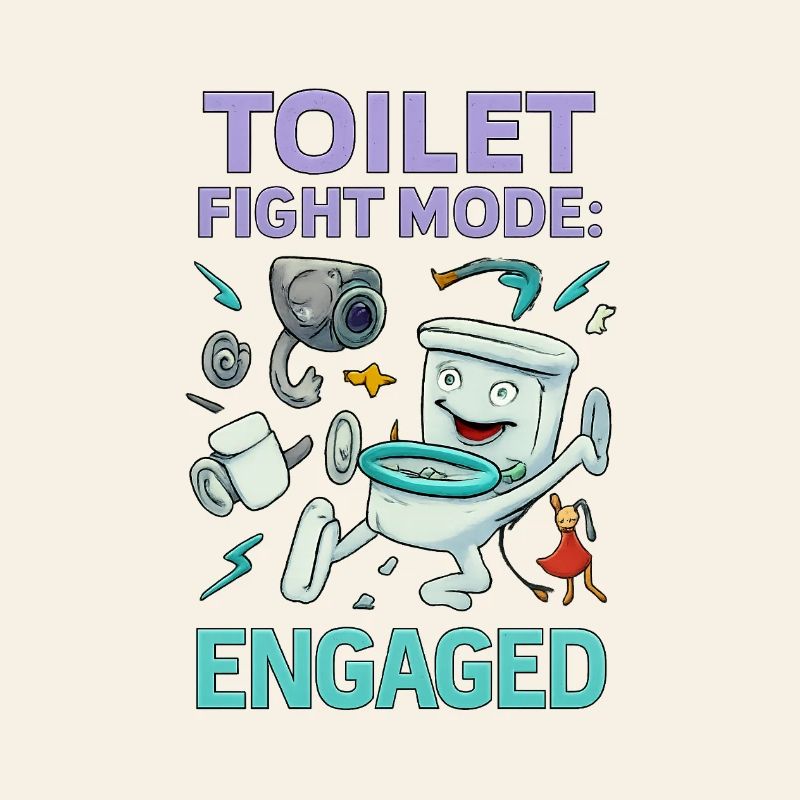 Toilettenkampf-Modus – Absurdes Hirnfäule-Design