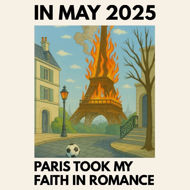 Eiffel Tower on Fire