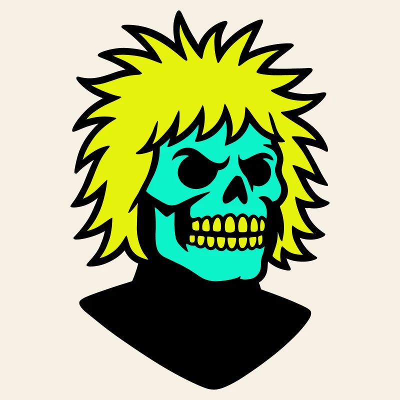 Skullman avec une coiffure cool