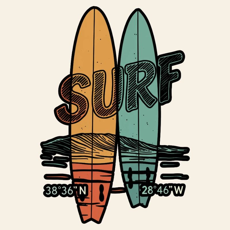 Planches de surf rétro