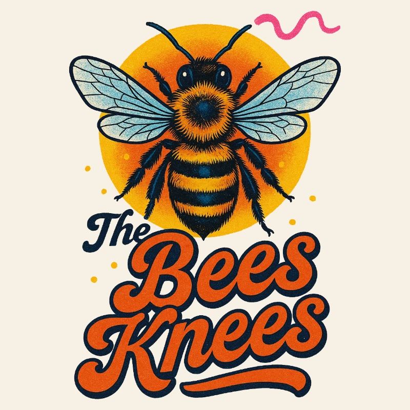 Conception typographique rétro Bee and Knees