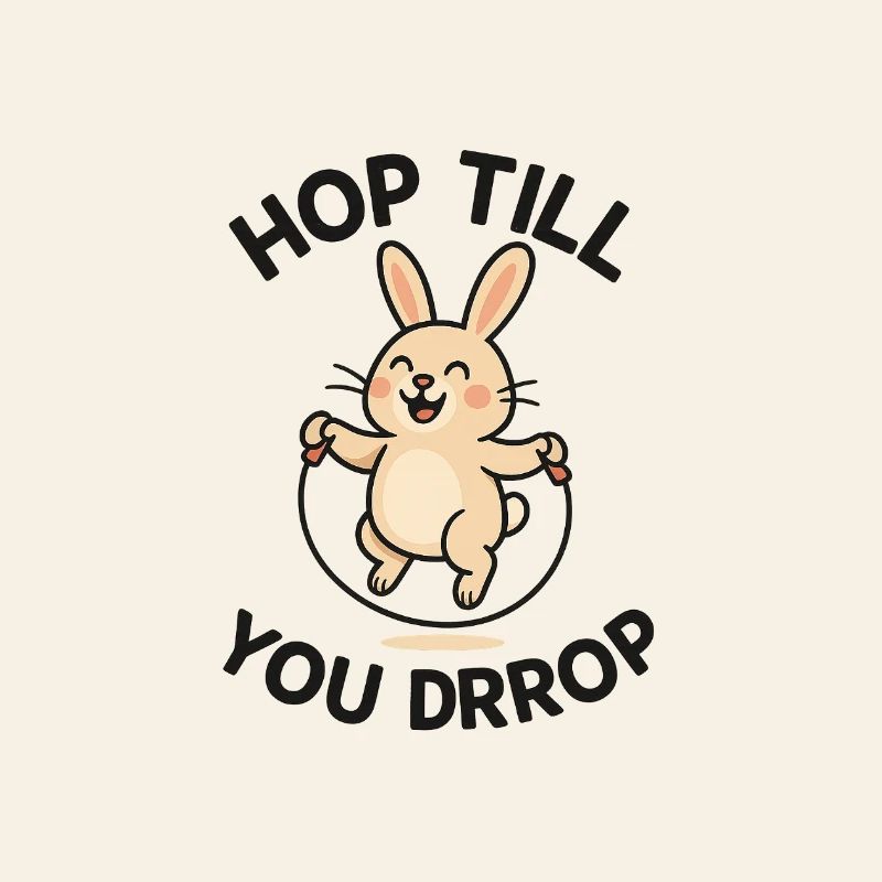 Conception de saut de lapin joyeux