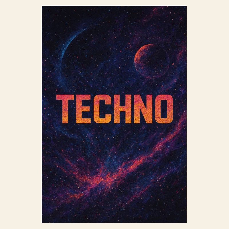 Design techno spatial futuriste