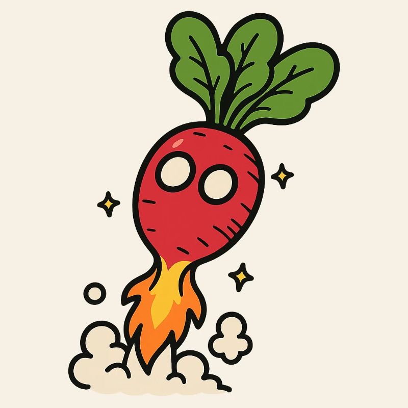 Radish Rocket Blastoff