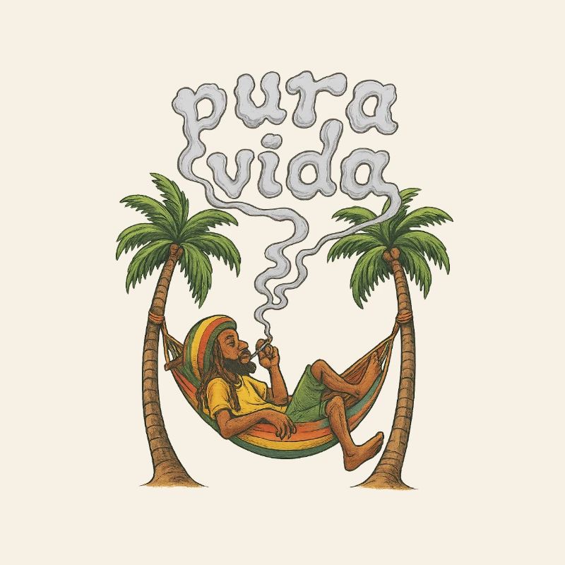 Pura Vida entspannte Rast in Hängematte