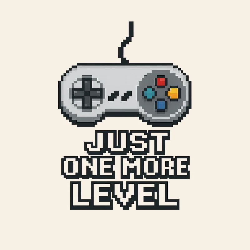 Pixel Neon Game Controller Design