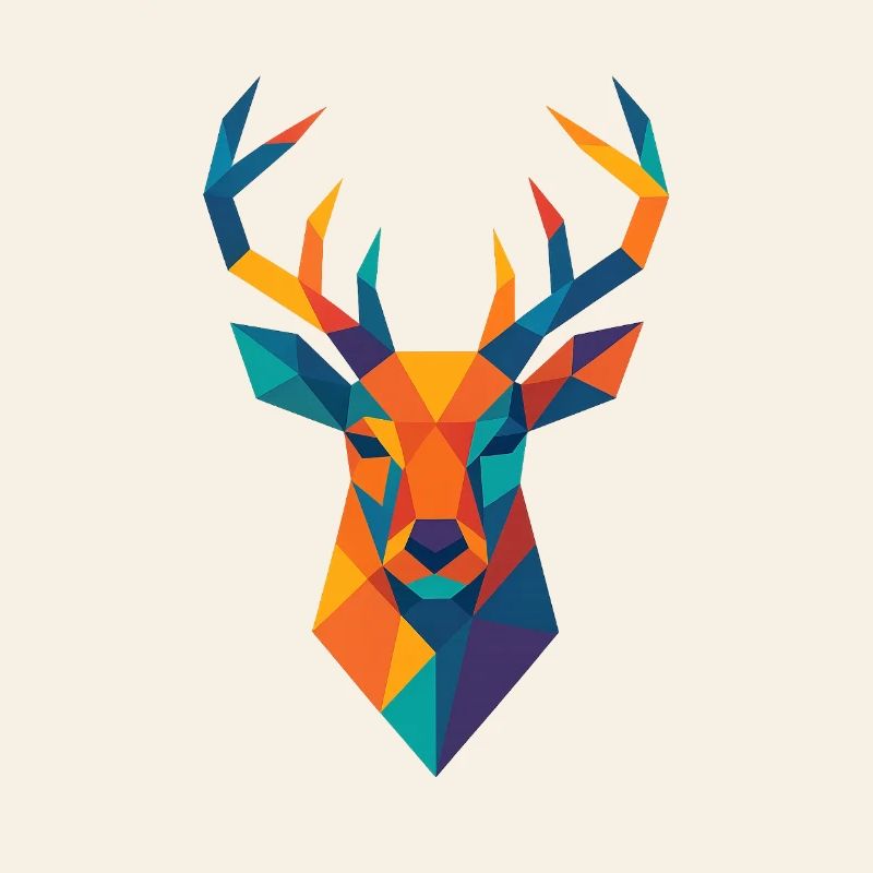 Tête de cerf | Impression de cerf / Impression / Design