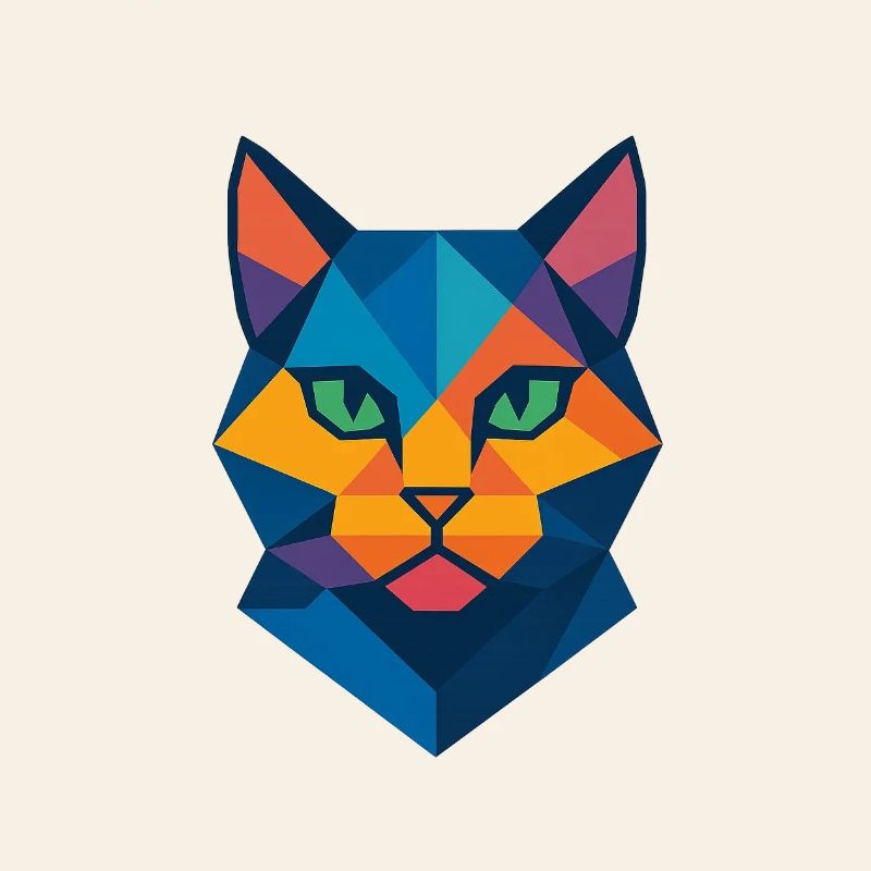 Chat | Tête de chat Impression / Impression / Design