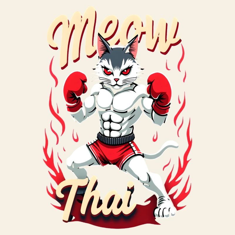 Drôle Muay Thai Boxe Muay Thai