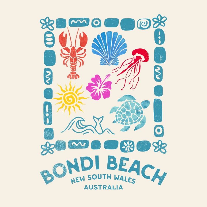 Bondi Beach Pattern Australia