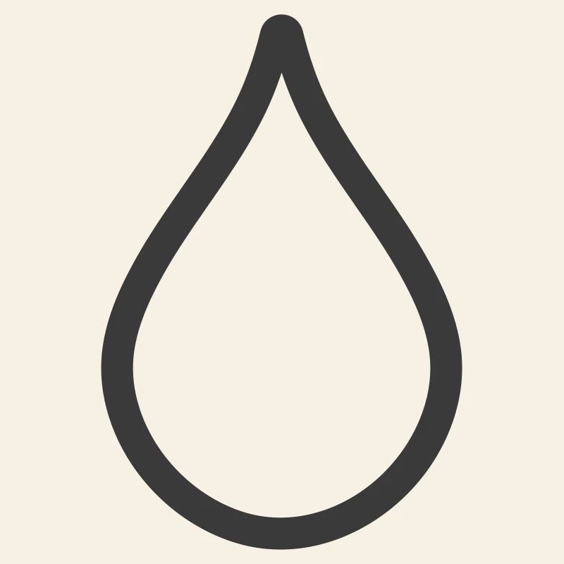 Simple Water Drop Icon Logo