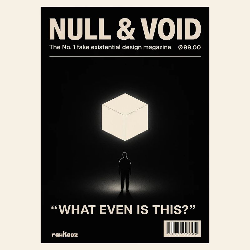 Cube d’existence zéro vide Qu’est-ce que c’est de toute façon