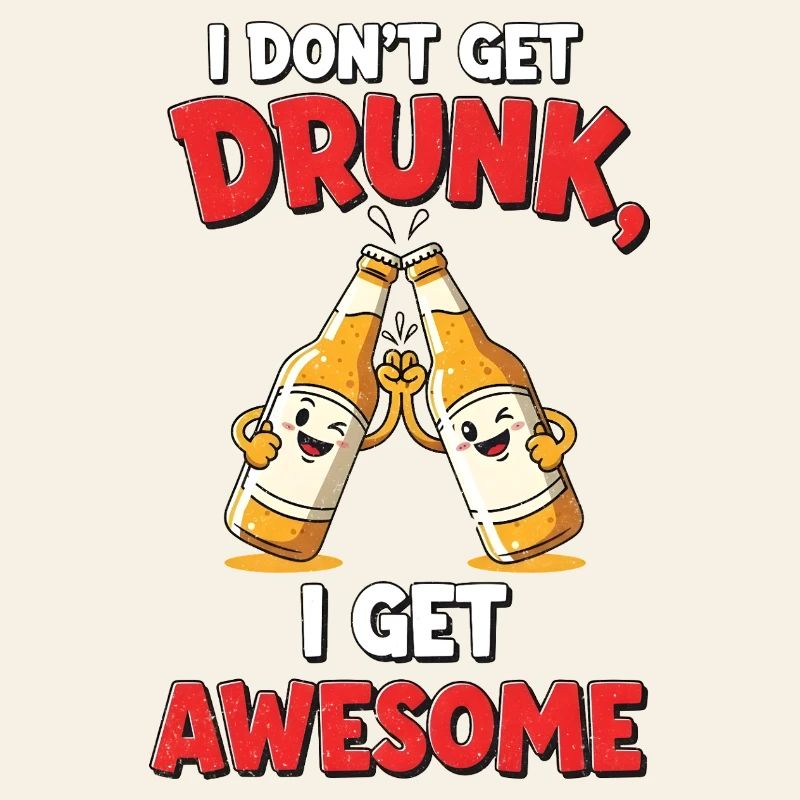 Don't Get Drunk Comic Shirt Geschenk