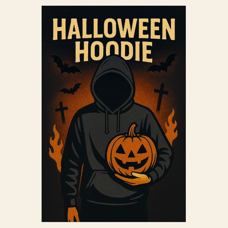 Sweat à capuche d’Halloween avec citrouille