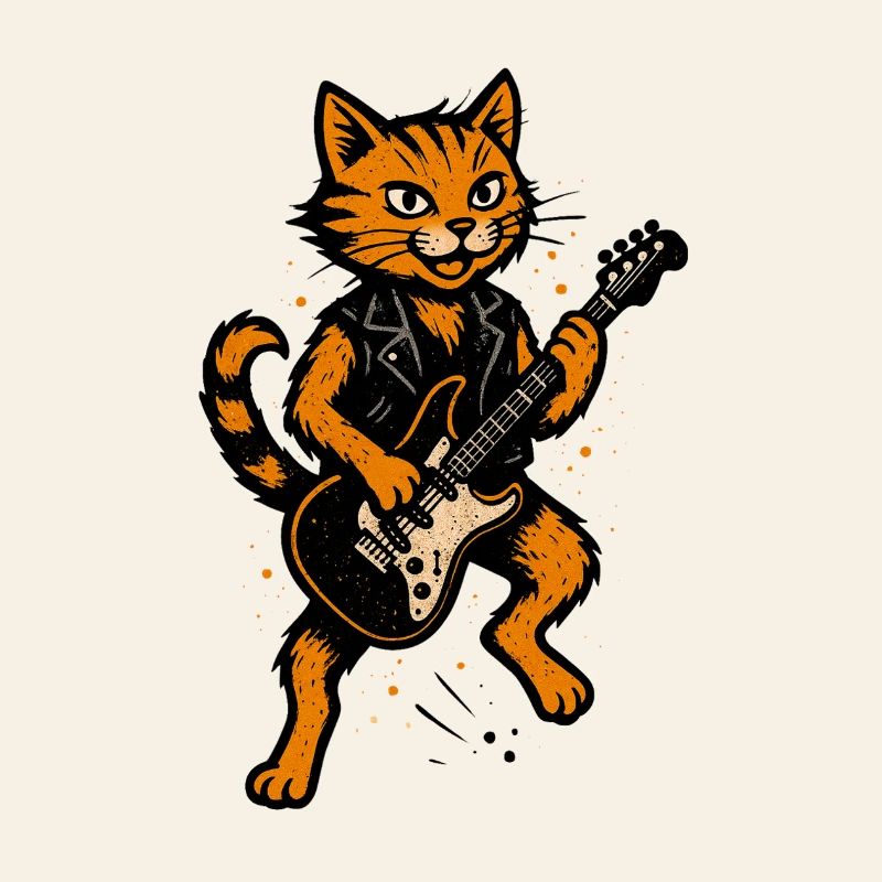 Orange cat makes noise