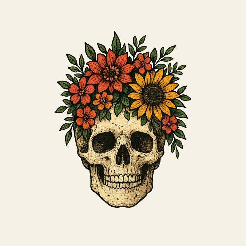 Blumenschädel