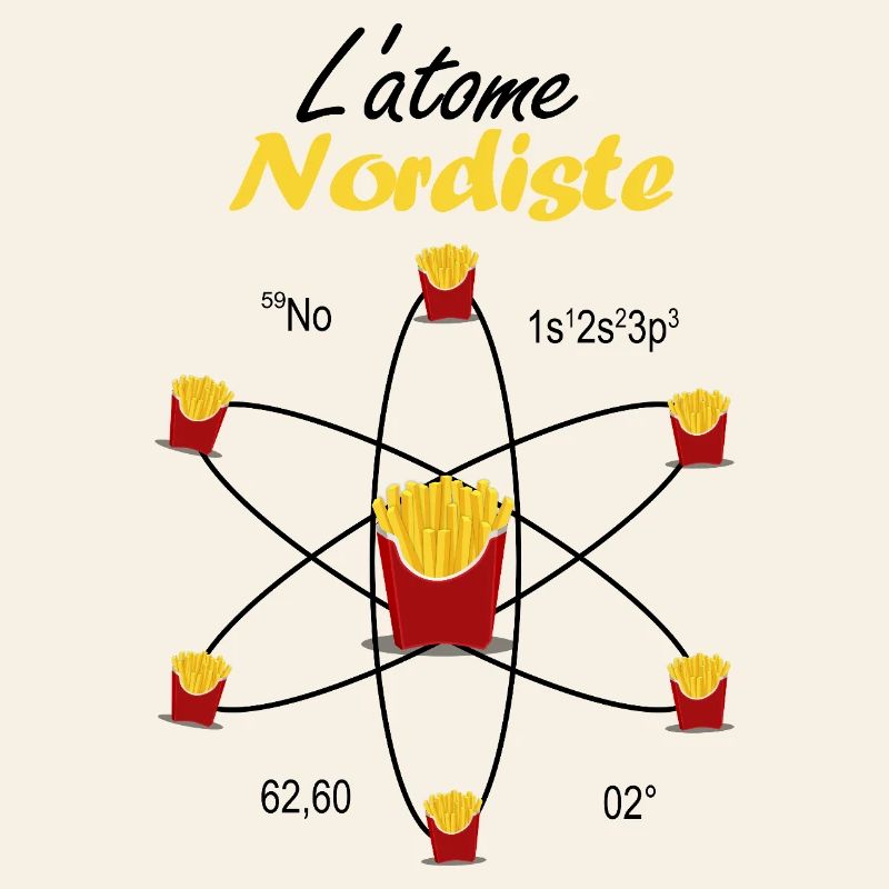 Nördliches Atom Geschenk Ch'ti Science Pride Emblem