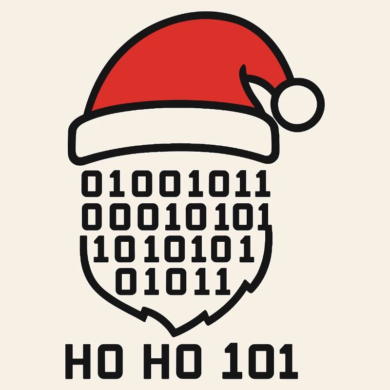 Code de Noël avec chapeau de Père Noël