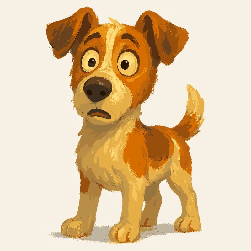 Jack Russell Terrier amazed