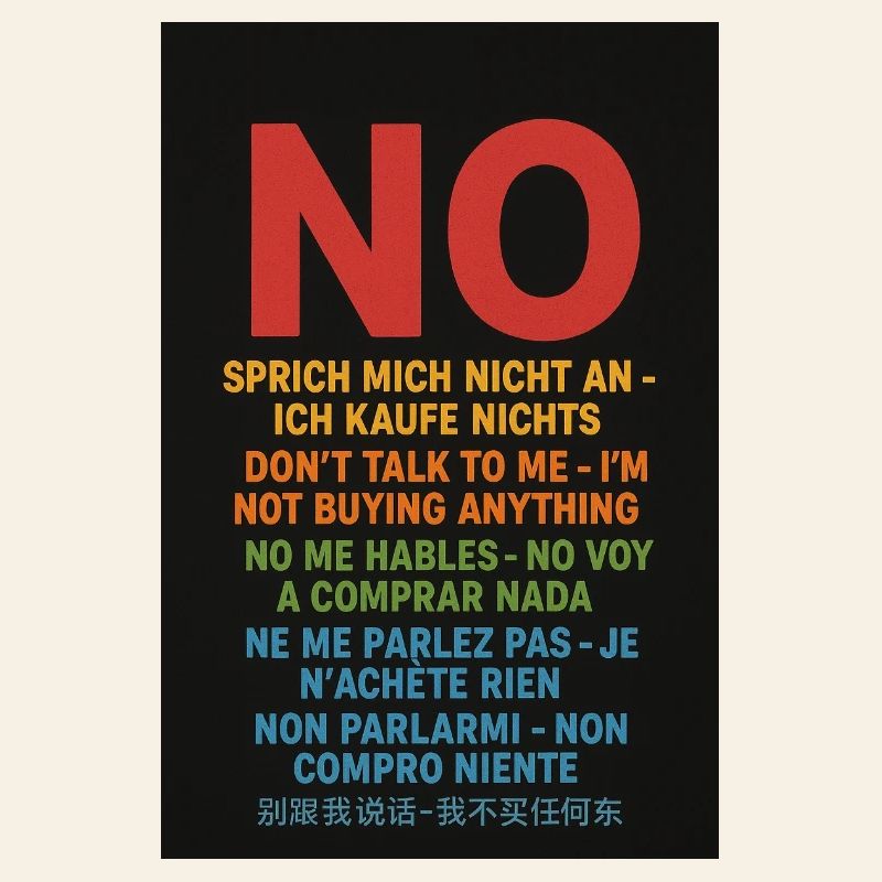 No Word, No Purchase – Multilingual Protest