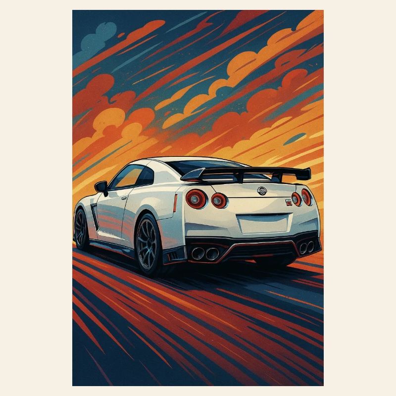 Sunset GT-R Sprint Artwork