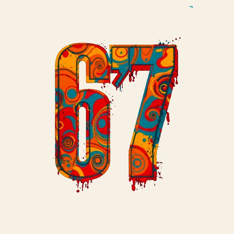 Psychedelic 67 Digits