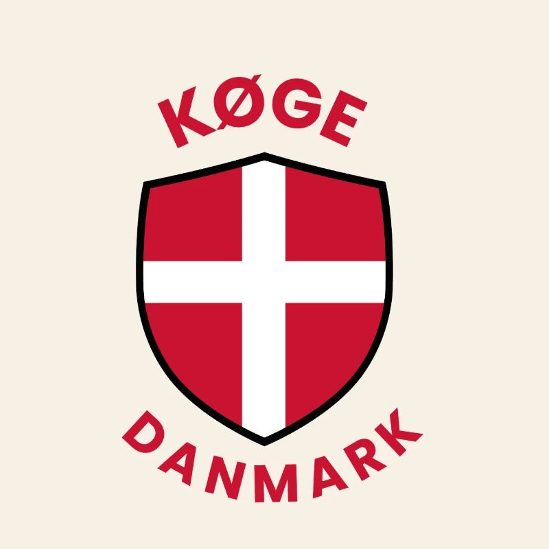 Écu du drapeau du Danemark de Køge