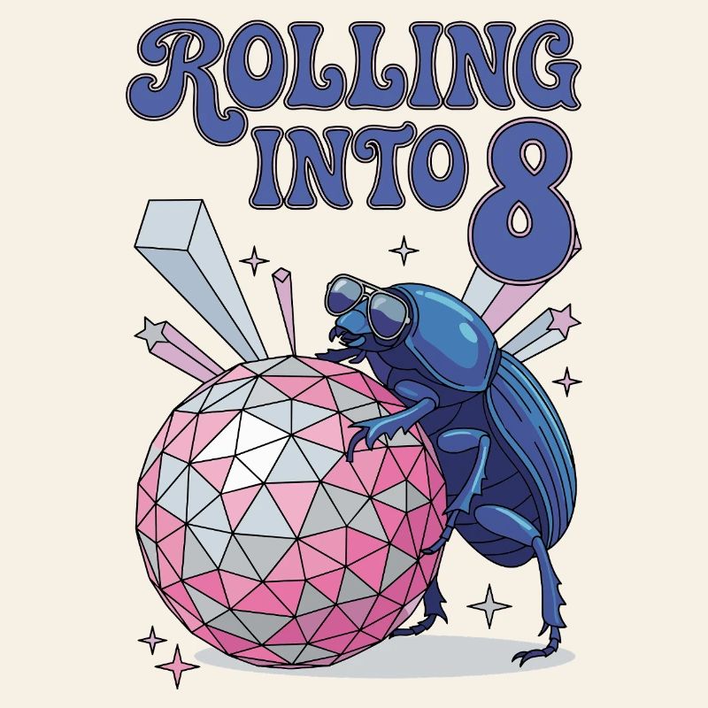 Rolling Into 8 Disco-Mistkäfer