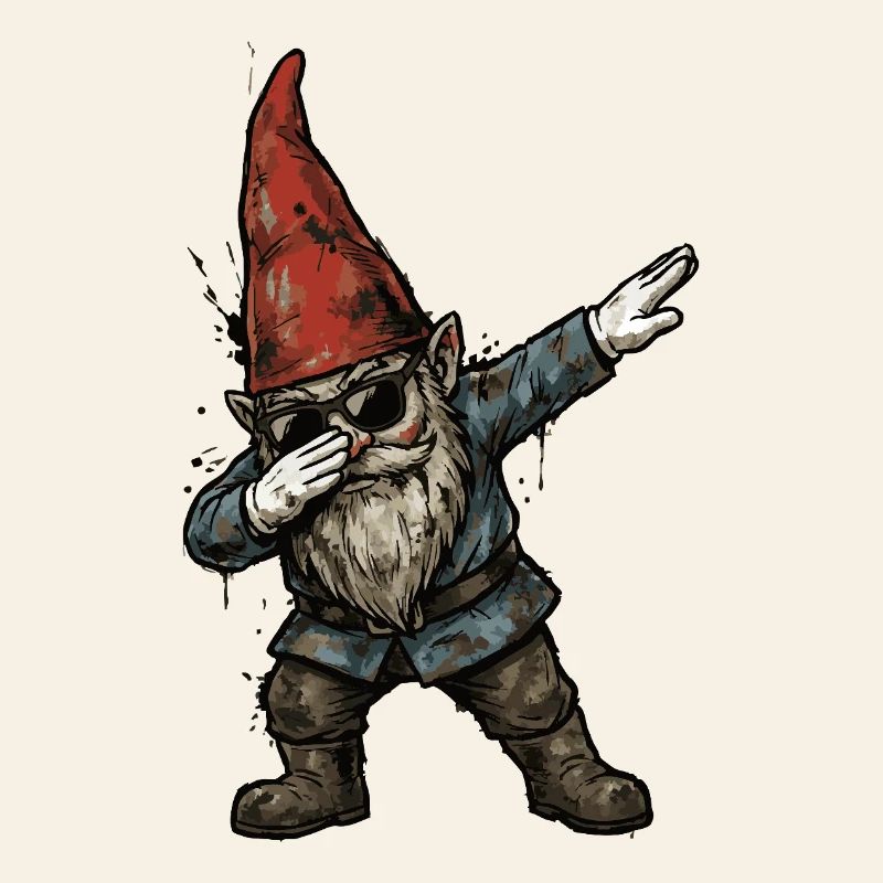 Garden Gnome Dab – Funny Dwarf