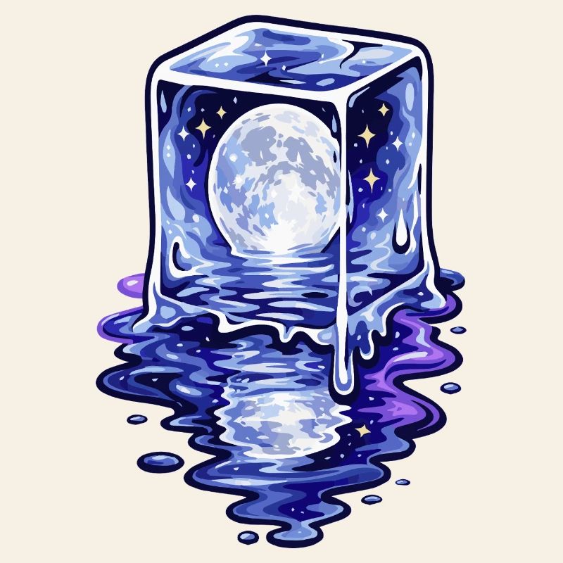 Moonlit Cube Melting