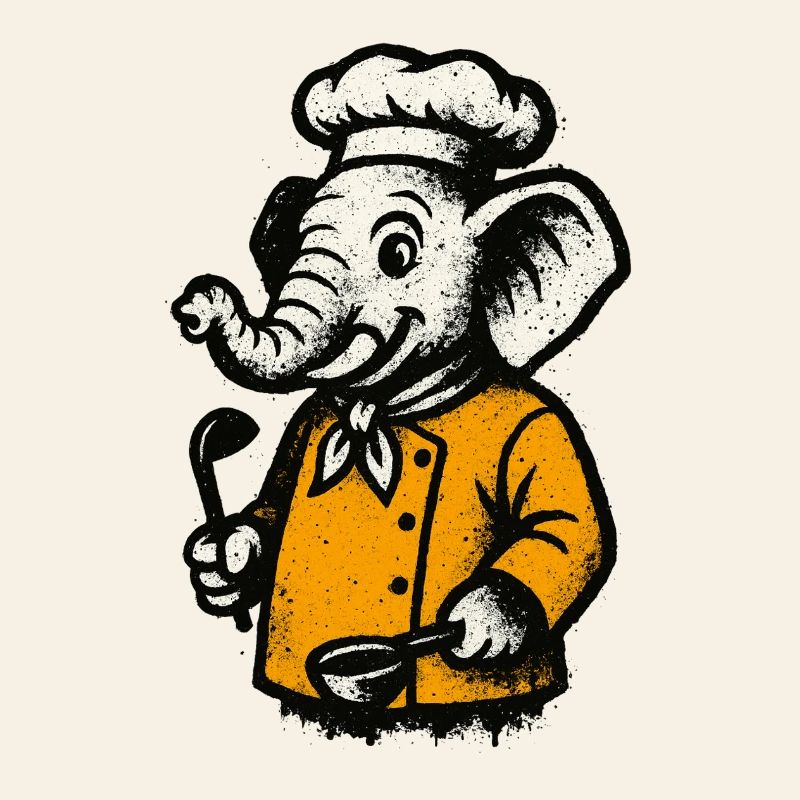 Cuisinier Chef Éléphant