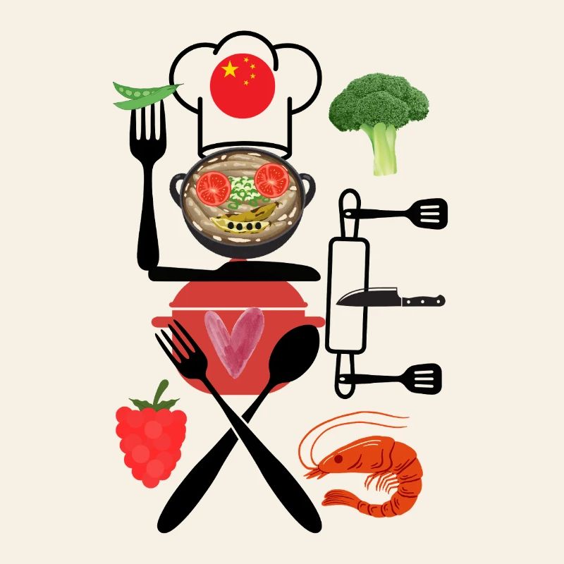 China Kitchen Collage