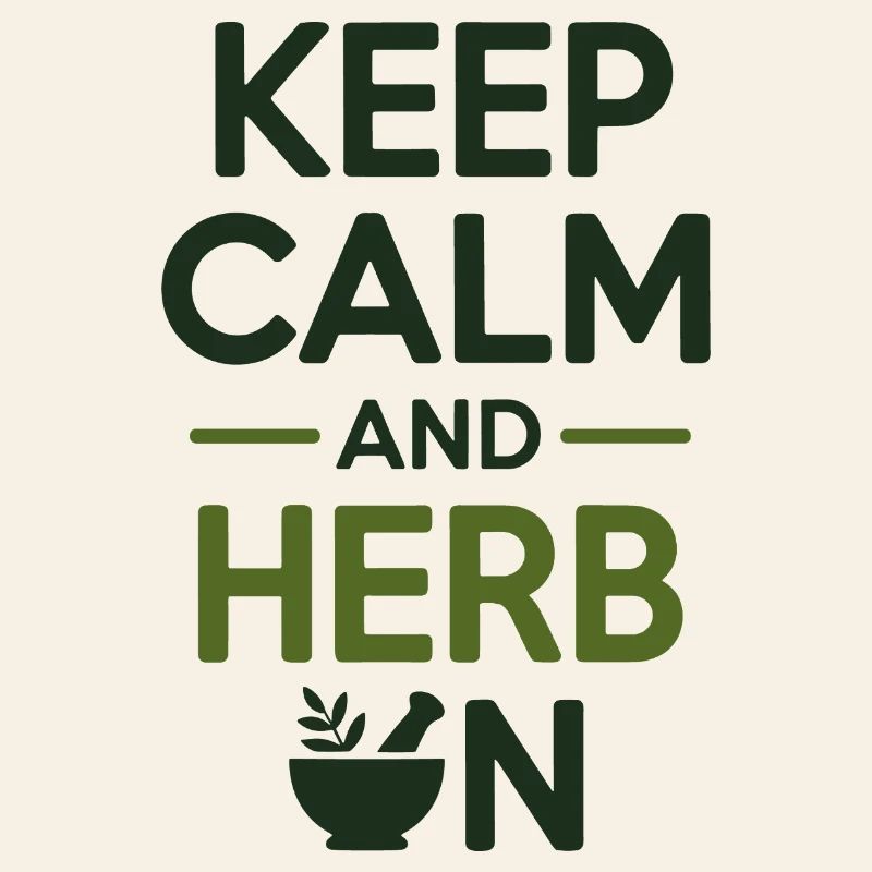 Naturopath Keep Calm And Herb On Professional 