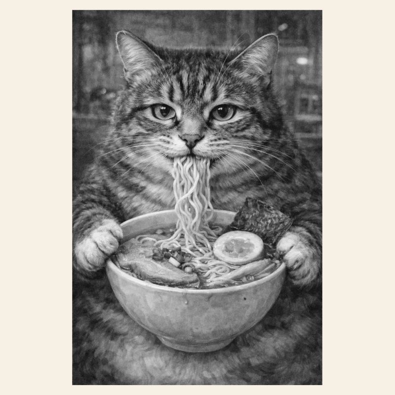 Cat Ramen Nuddeln