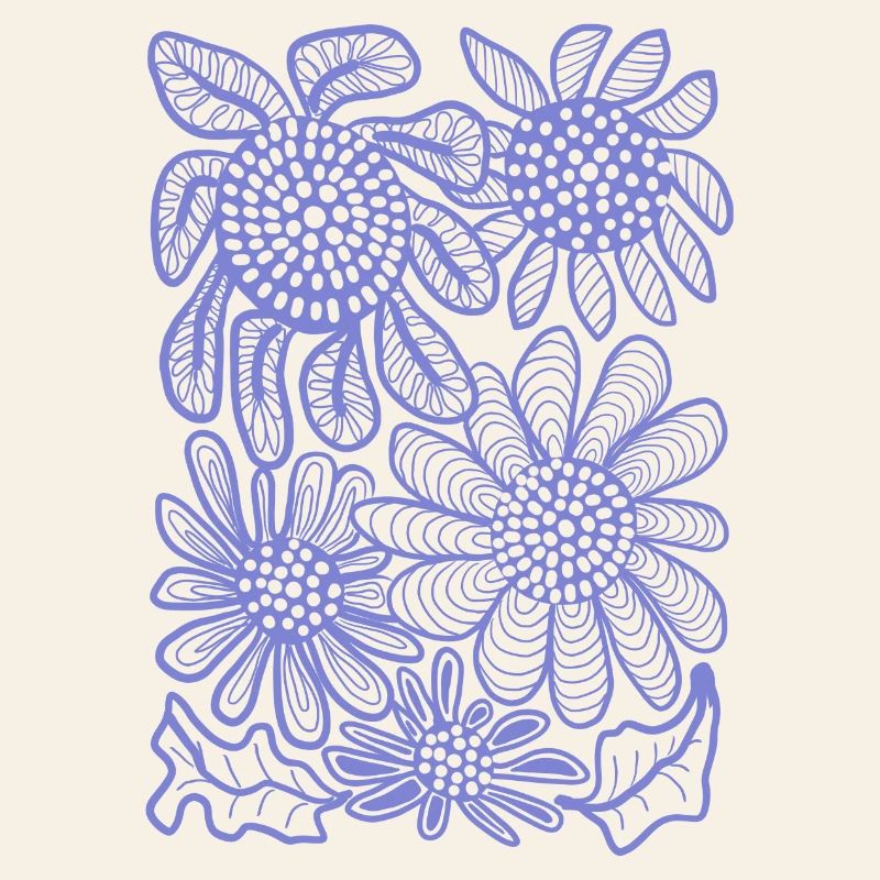 Floral Linework Bloom