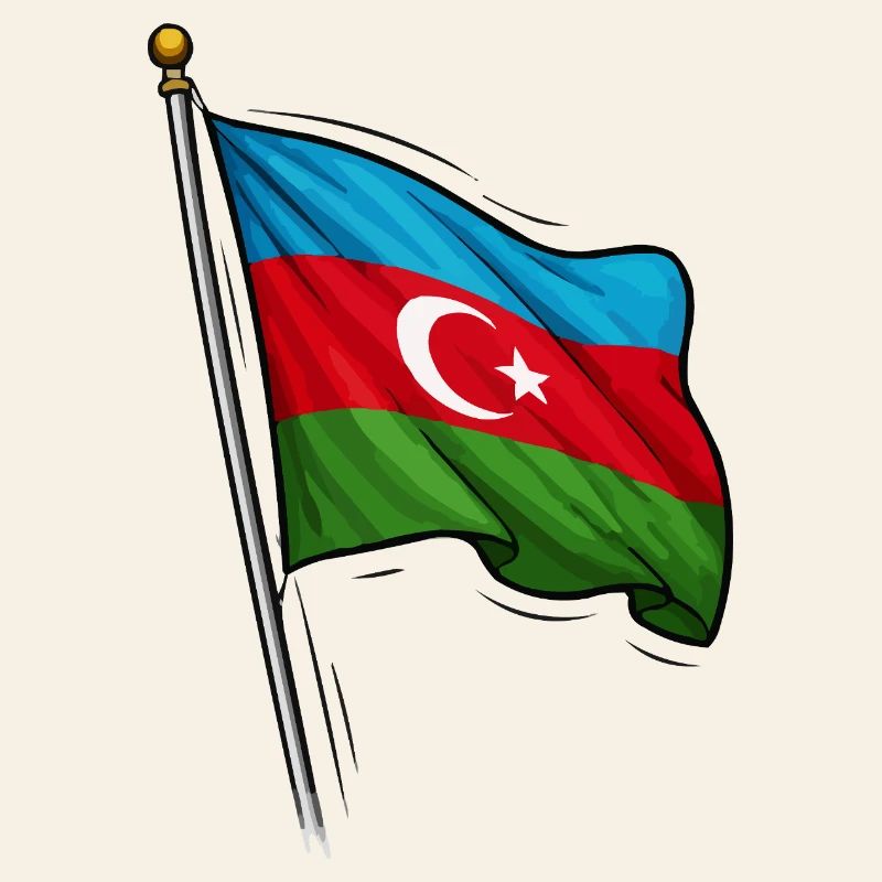 Conception du drapeau de l’Azerbaïdjan