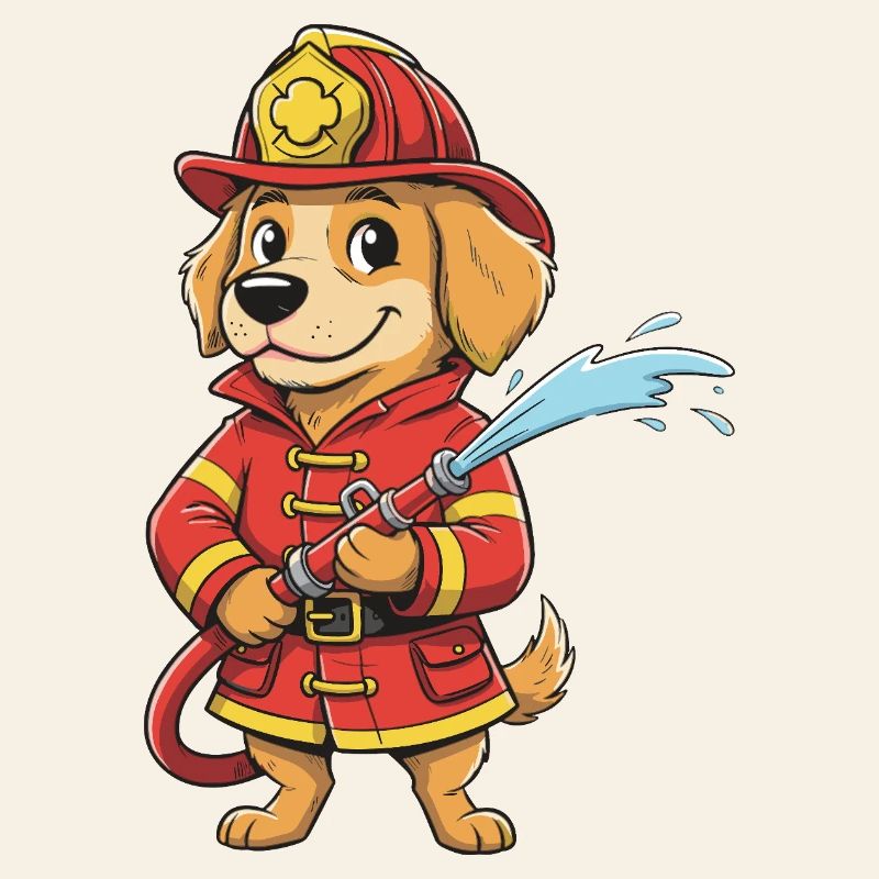 Chien pompier Héros du feu