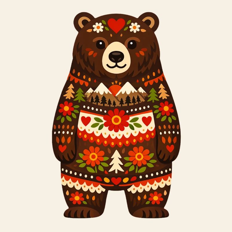 L’ours dans le style populaire