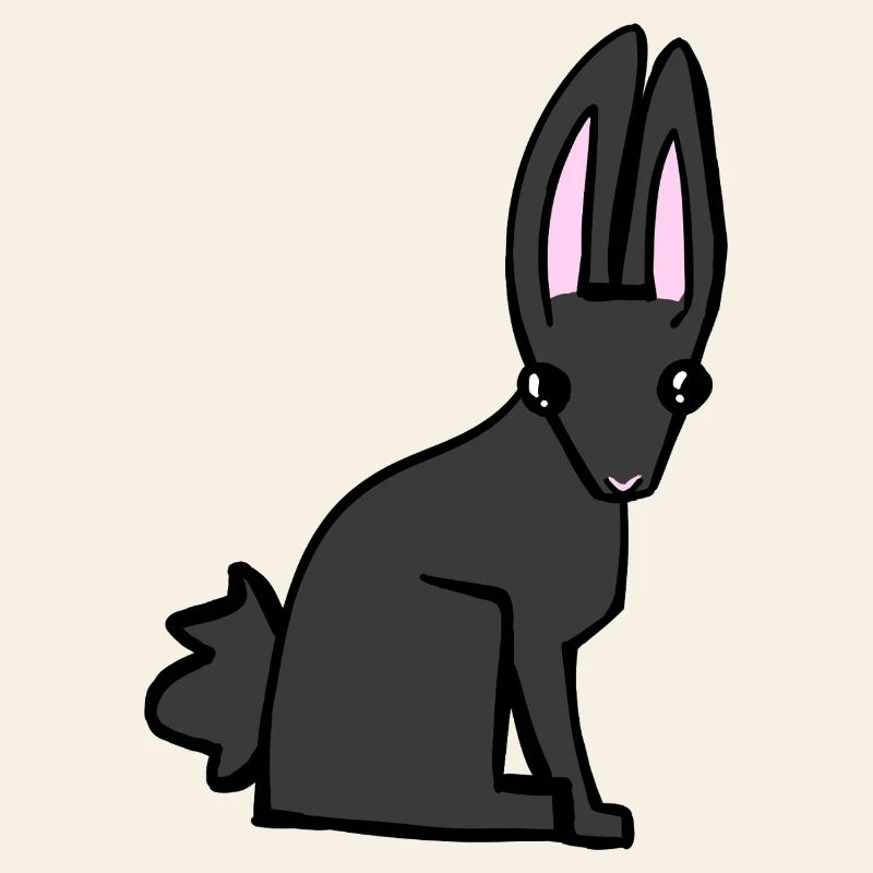 black bunny