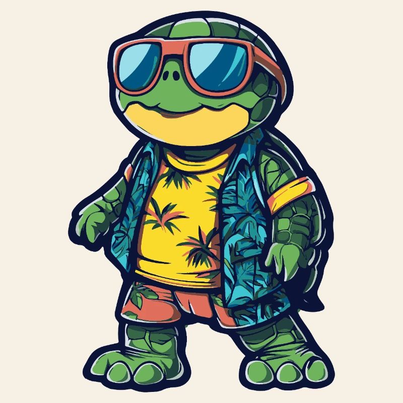 Turtle Comic Holiday