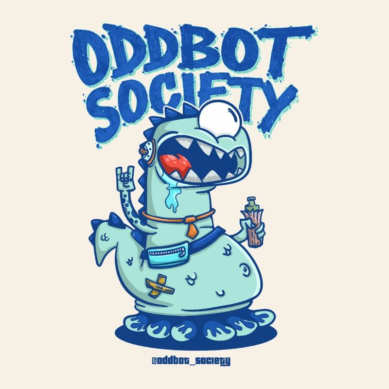 SOCIÉTÉ ODDBOT Dino-Robot Bleu