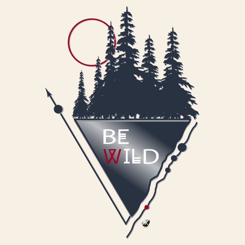 Forest, Moon and Geometric Figures Be Wild