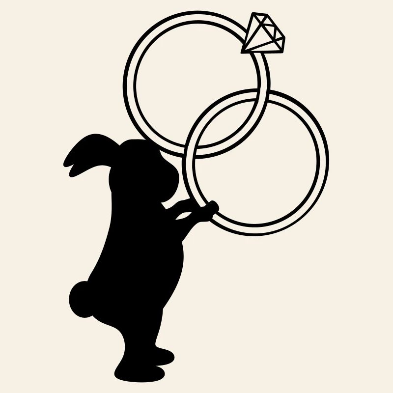 Wedding Rings Wedding Bunny
